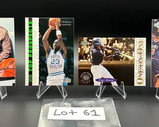(4) Michael Jordan Basketball Cards Chicago Bulls - Including Baseball Rookie Card