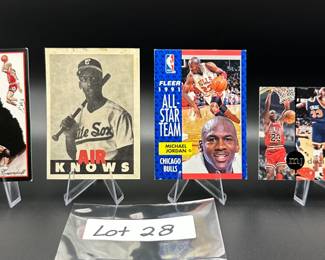 (4) Michael Jordan Basketball Cards Chicago Bulls - Insert