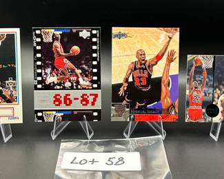 (4) Michael Jordan Basketball Cards Chicago Bulls