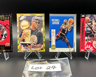 (4) Michael Jordan Basketball Cards Chicago Bulls - Insert