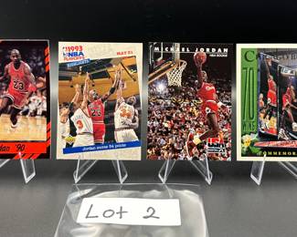 (4) Michael Jordan Basketball Cards Chicago Bulls