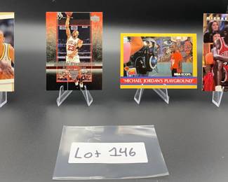 (4) Michael Jordan Basketball Cards Chicago Bulls