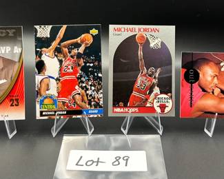 (4) Michael Jordan Basketball Cards Chicago Bulls