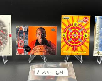 (4) Michael Jordan Basketball Cards Chicago Bulls