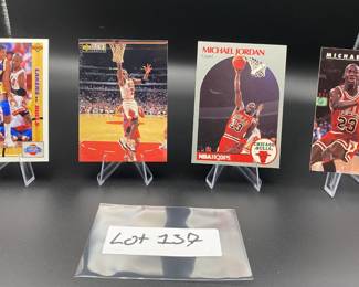 (4) Michael Jordan Basketball Cards Chicago Bulls