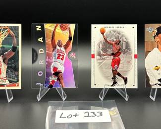 (4) Michael Jordan Basketball Cards Chicago Bulls