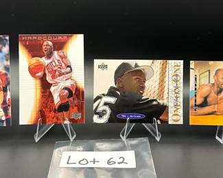 (4) Michael Jordan Basketball Cards Chicago Bulls - Including Baseball Rookie Card