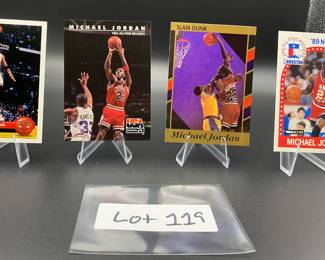(4) Michael Jordan Basketball Cards Chicago Bulls
