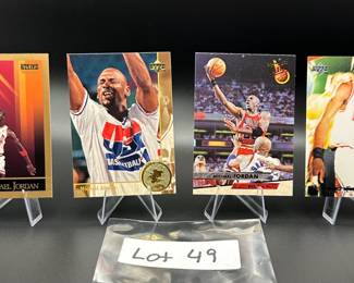 (4) Michael Jordan Basketball Cards Chicago Bulls