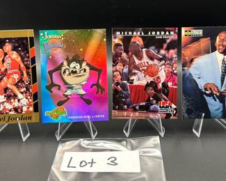 (4) Michael Jordan Basketball Cards Chicago Bulls