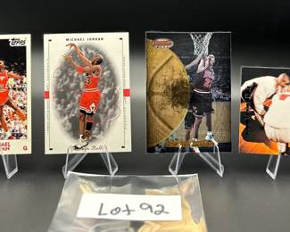 (4) Michael Jordan Basketball Cards Chicago Bulls