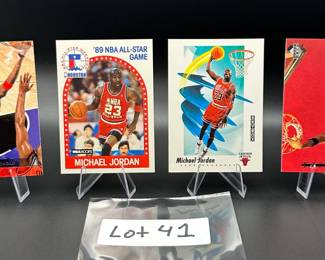 (4) Michael Jordan Basketball Cards Chicago Bulls