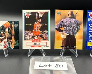 (4) Michael Jordan Basketball Cards Chicago Bulls