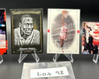 (4) Michael Jordan Basketball Cards Chicago Bulls