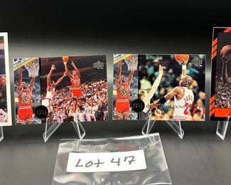 (4) Michael Jordan Basketball Cards Chicago Bulls