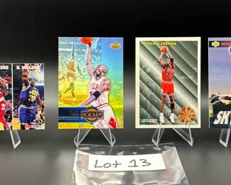(4) Michael Jordan Basketball Cards Chicago Bulls