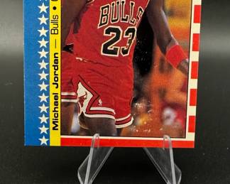 1987-88 Fleer Sticker #2 Michael Jordan Chicago Bulls