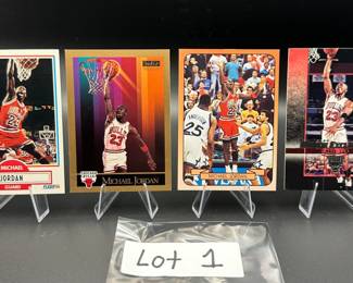 (4) Michael Jordan Basketball Cards Chicago Bulls