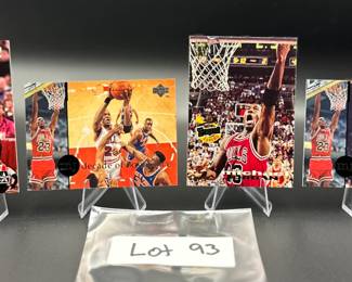 (4) Michael Jordan Basketball Cards Chicago Bulls