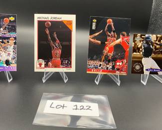 (4) Michael Jordan Basketball Cards Chicago Bulls
