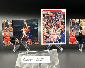(4) Michael Jordan Basketball Cards Chicago Bulls