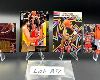 (4) Michael Jordan Basketball Cards Chicago Bulls