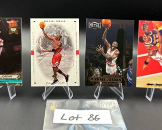 (4) Michael Jordan Basketball Cards Chicago Bulls