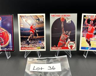 (4) Michael Jordan Basketball Cards Chicago Bulls - Insert
