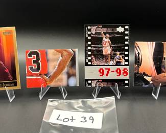 (4) Michael Jordan Basketball Cards Chicago Bulls