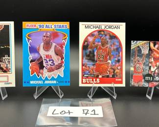 (4) Michael Jordan Basketball Cards Chicago Bulls
