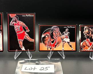 (4) Michael Jordan Basketball and Baseball Cards all Inserts