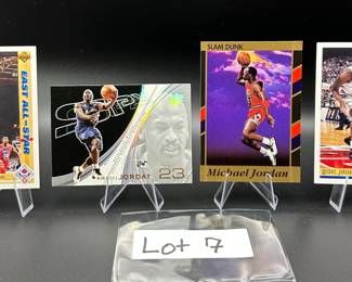 (4) Michael Jordan Basketball Cards Chicago Bulls