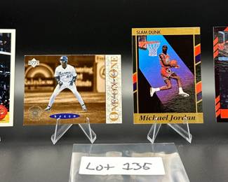 (4) Michael Jordan Basketball Cards Chicago Bulls