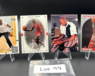 (4) Michael Jordan Basketball Cards Chicago Bulls