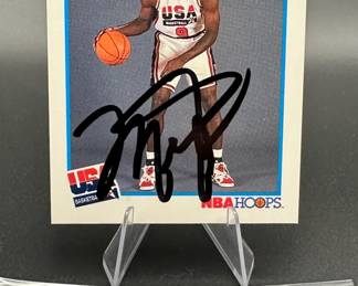 Michael Jordan 1992 USA Hand Signed on Card Autograph