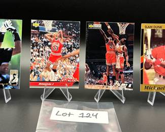 (4) Michael Jordan Basketball Cards Chicago Bulls