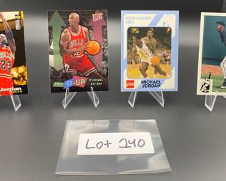 (4) Michael Jordan Basketball Cards Chicago Bulls