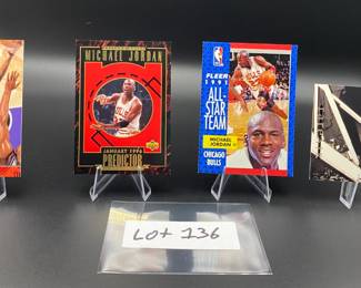 (4) Michael Jordan Basketball Cards Chicago Bulls