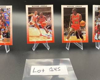 (4) Michael Jordan Basketball Cards Chicago Bulls