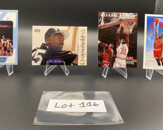 (4) Michael Jordan Basketball Cards Chicago Bulls