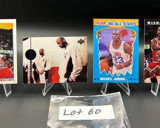 (4) Michael Jordan Basketball Cards Chicago Bulls