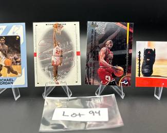 (4) Michael Jordan Basketball Cards Chicago Bulls