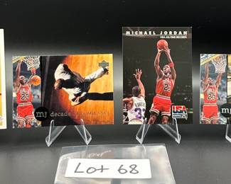 (4) Michael Jordan Basketball Cards Chicago Bulls