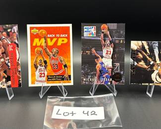 (4) Michael Jordan Basketball Cards Chicago Bulls