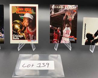 (4) Michael Jordan Basketball Cards Chicago Bulls