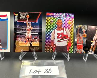 (4) Michael Jordan Basketball Cards Chicago Bulls