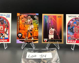 (4) Michael Jordan Basketball and Baseball Cards all Inserts