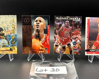 (4) Michael Jordan Basketball Cards Chicago Bulls - Insert