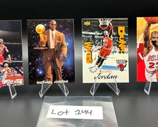 (4) Michael Jordan Basketball Cards Chicago Bulls