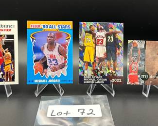 (4) Michael Jordan Basketball Cards Chicago Bulls - Insert Short Print